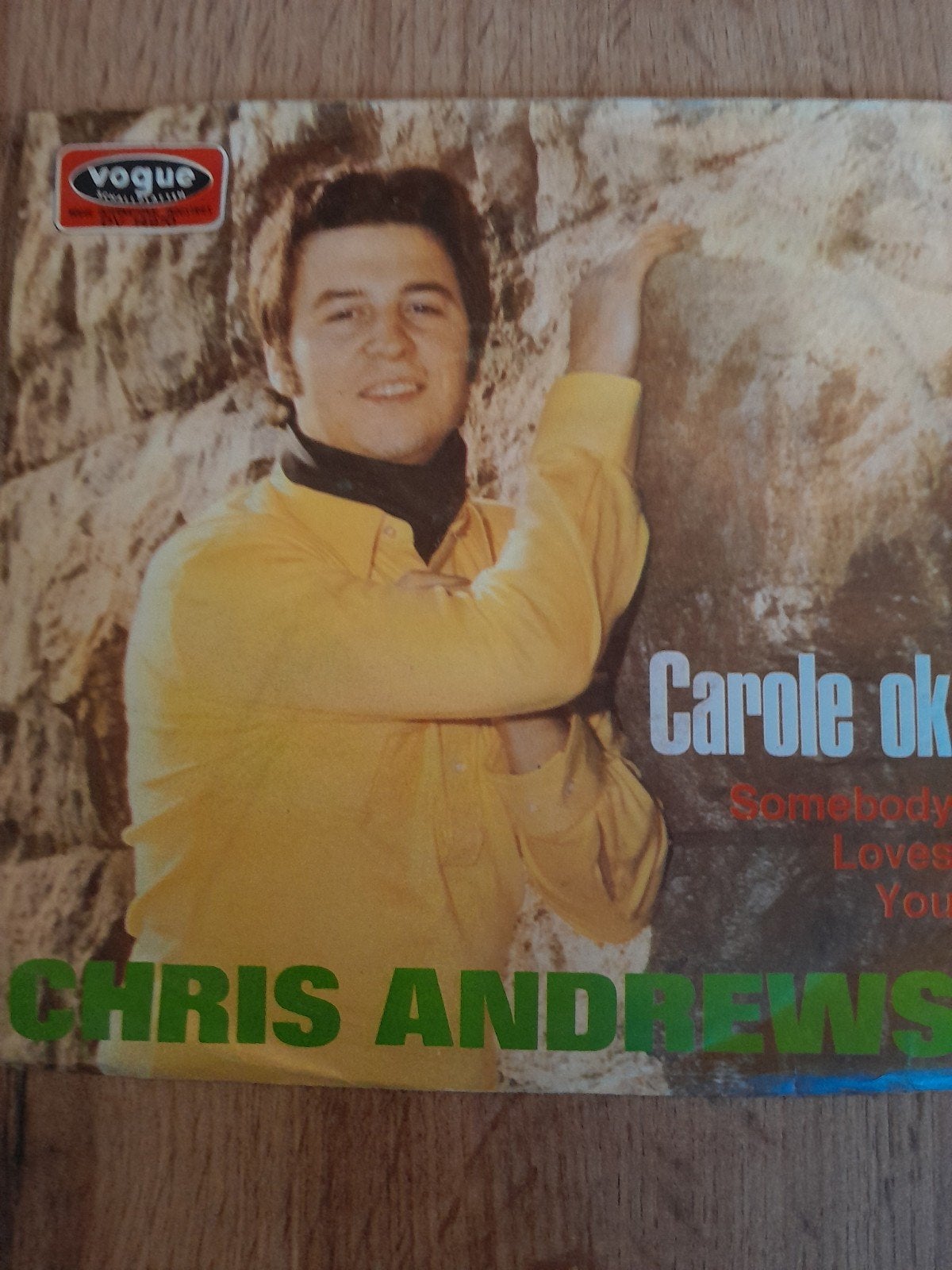 Chris andrews 7inch carole ok, Cd's en Dvd's, Vinyl Singles, Ophalen of Verzenden, Zo goed als nieuw, Pop