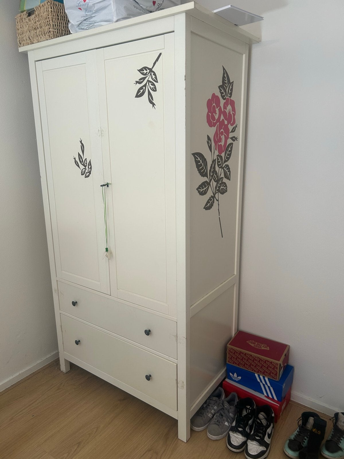 IKEA kledingkast met lades en hangruimte, Huis en Inrichting, Kasten | Kledingkasten, Ophalen, Gebruikt, 100 tot 150 cm, Met lade(s)