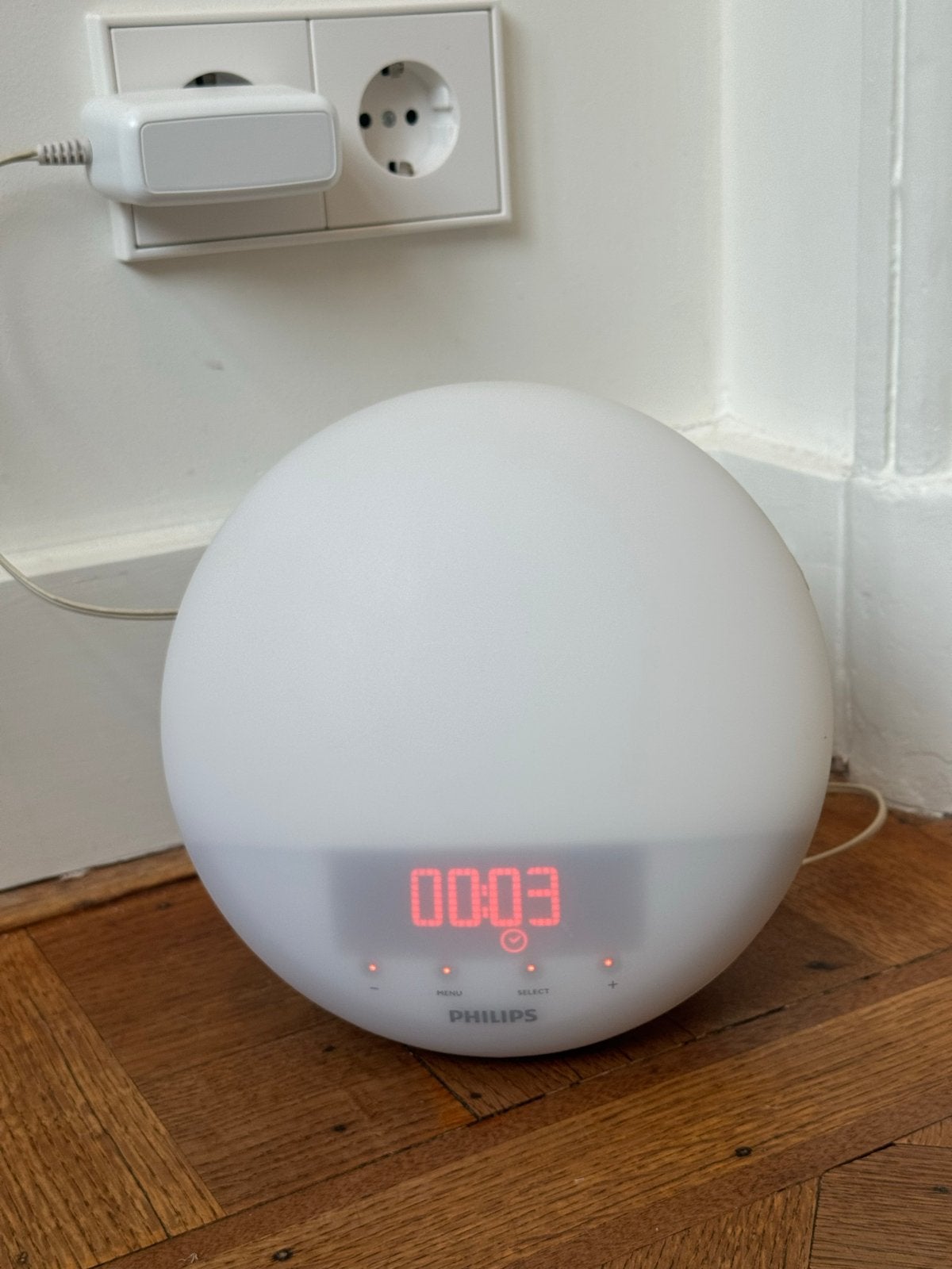 Philips Wake-up Light HF3510 - Wekker met daglichtsimulatie, Ophalen of Verzenden, Gebruikt, Digitaal