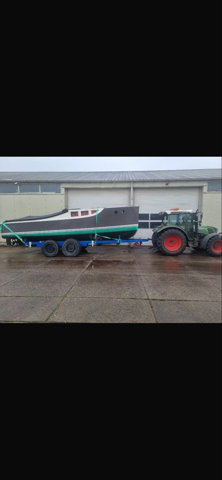 Zware boot/stallingstrailer 7,50 x 2,85, Watersport en Boten, Boottrailers, Ophalen, Gebruikt, 6 tot 9 meter, Overige typen