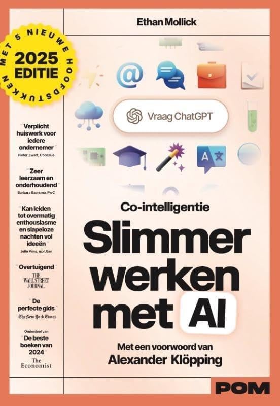 Slimmer werken met AI - Co-intelligentie (2025 editie), Ophalen of Verzenden, Nieuw, Overige onderwerpen, Ethan Mollick