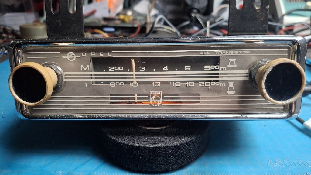 Philips Opel autoradio vintage begin jaren 60, Gebruikt, Philips@info.nl, Ophalen of Verzenden, Eindhoven