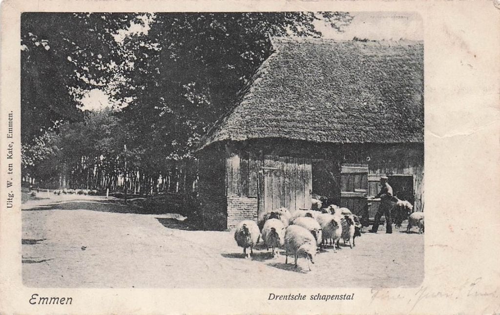 702-413-015 Emmen Drentsche Schapenstal, Verzenden, Voor 1920, Drenthe