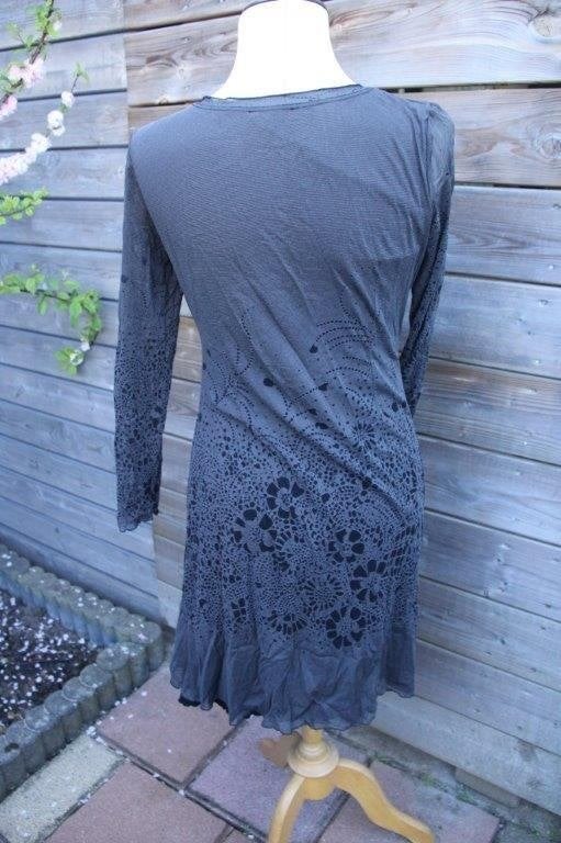 Jurk grijs/ zwart WAX mt 40 Vaste prijs AANBIEDING, Kleding | Dames, Maat 38/40 (M), Ophalen of Verzenden, Zo goed als nieuw, Wax