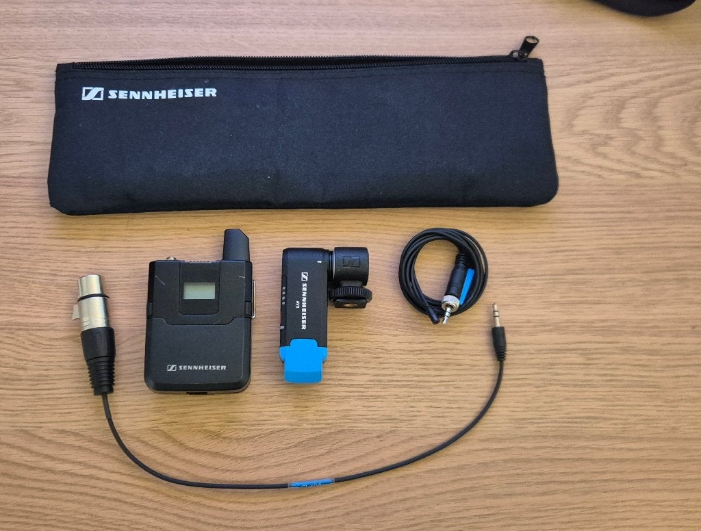 Sennheiser AVX-MKE2 draadloze microfoon set, Ophalen of Verzenden, Zo goed als nieuw, Studiomicrofoon, Draadloos