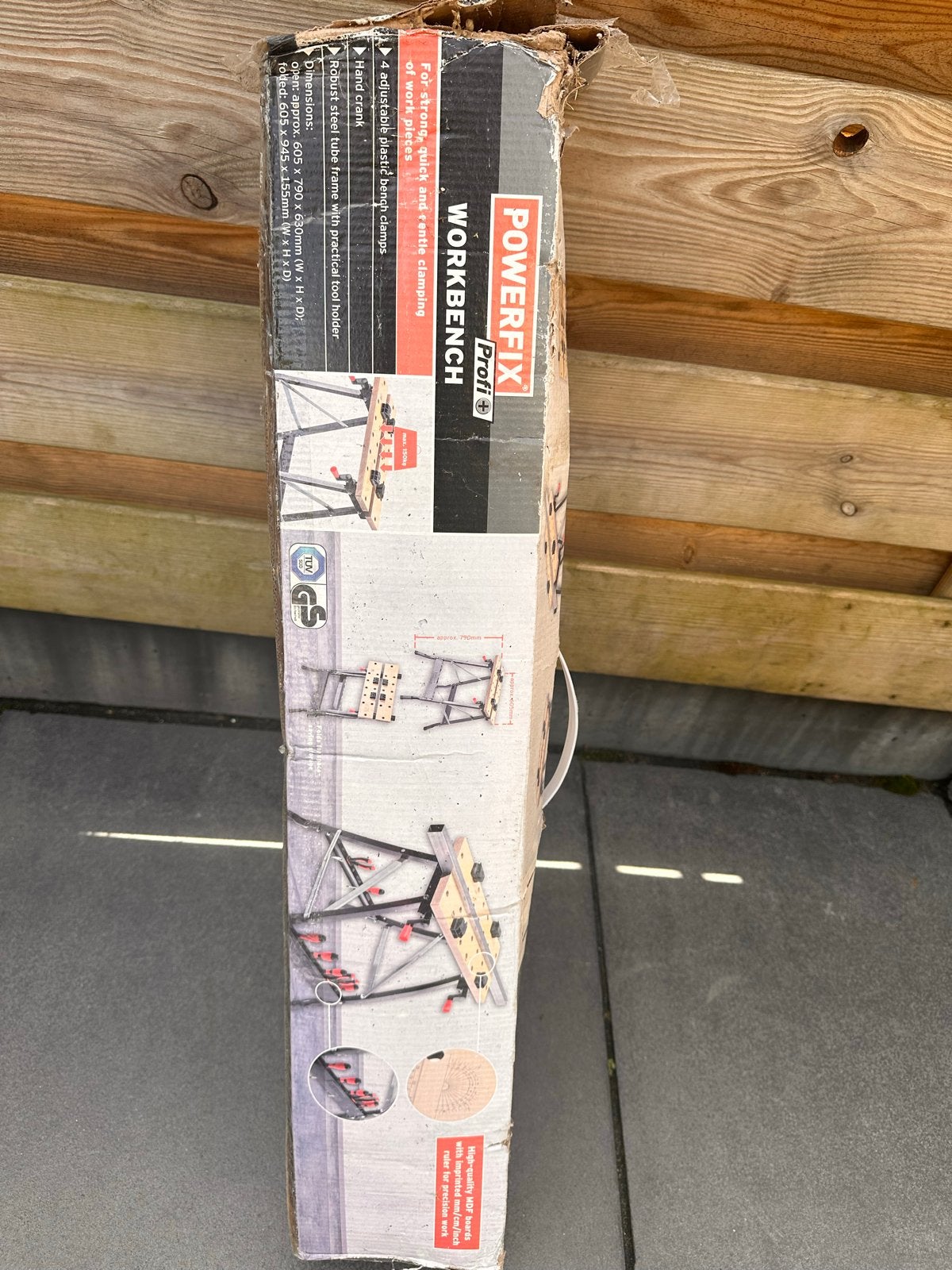 POWERFIX Profi Werkbank - Nieuw in doos, Ophalen of Verzenden, Nieuw, Minder dan 70 cm, Inklapbaar