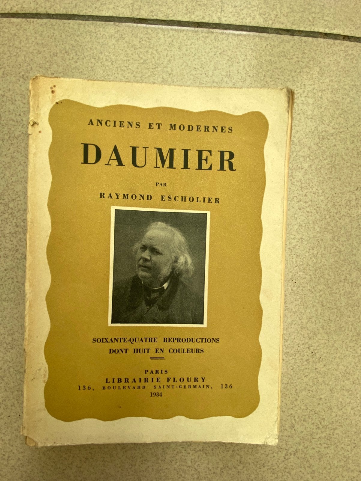 Honoré Daumier,  boek uit 1934, met kleuren afbeeldingen, Ophalen of Verzenden, Gelezen, Schilder- en Tekenkunst