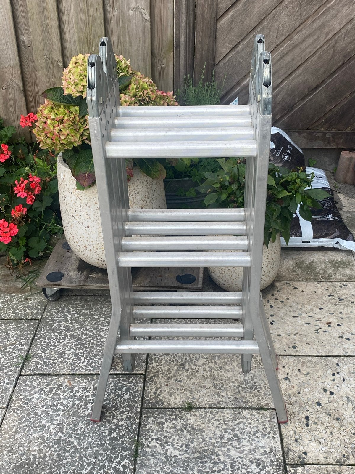 Altrex vouwladder / opklapbare ladder, Doe-het-zelf en Verbouw, Ophalen, Gebruikt, Ladder, Opvouwbaar of Inschuifbaar
