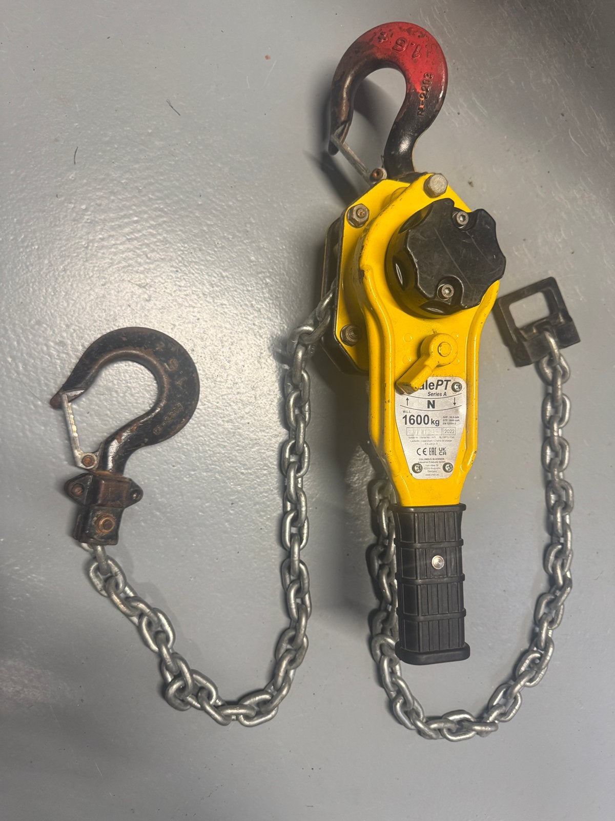 Yale PT-A 1600 kg handtakel / rateltakel, Ophalen of Verzenden, Gebruikt, Handmatig