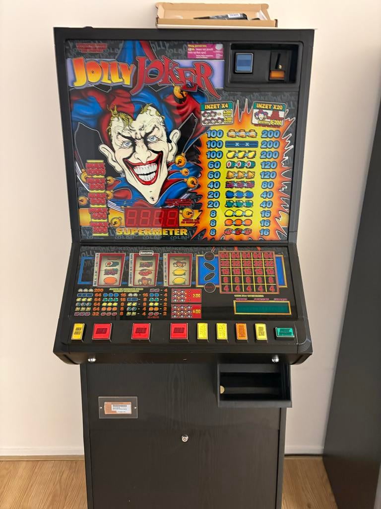 Jolly Joker Gokkast - Klassieke Fruitautomaat, Euro, Ophalen, Gebruikt, Met sleutels