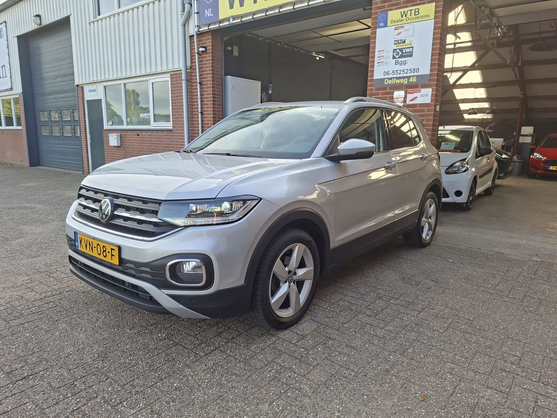 Volkswagen T-Cross 1.0 TSI Style Automaat, Dig. dashboard, K, Auto's, Dealer onderhouden, T-Cross, Gebruikt, Zwart