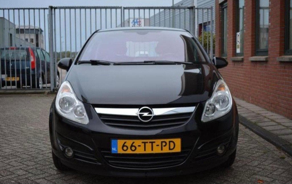 Opel Corsa 1.4 16V 3D AUT 2007 Zwart, Auto's, 15 km/l, 4 cilinders, Origineel Nederlands, 1364 cc