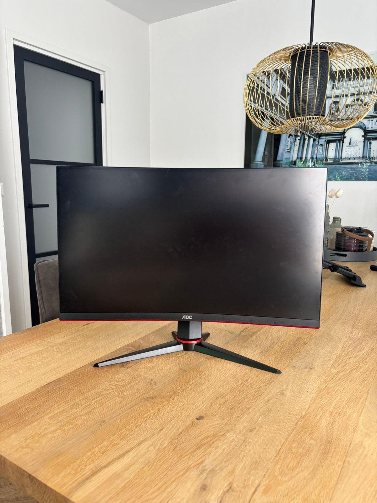 Game monitor curved (AOC), Computers en Software, Monitoren, Zo goed als nieuw, 101 t/m 150 Hz, DisplayPort, HDMI, Gaming, Curved