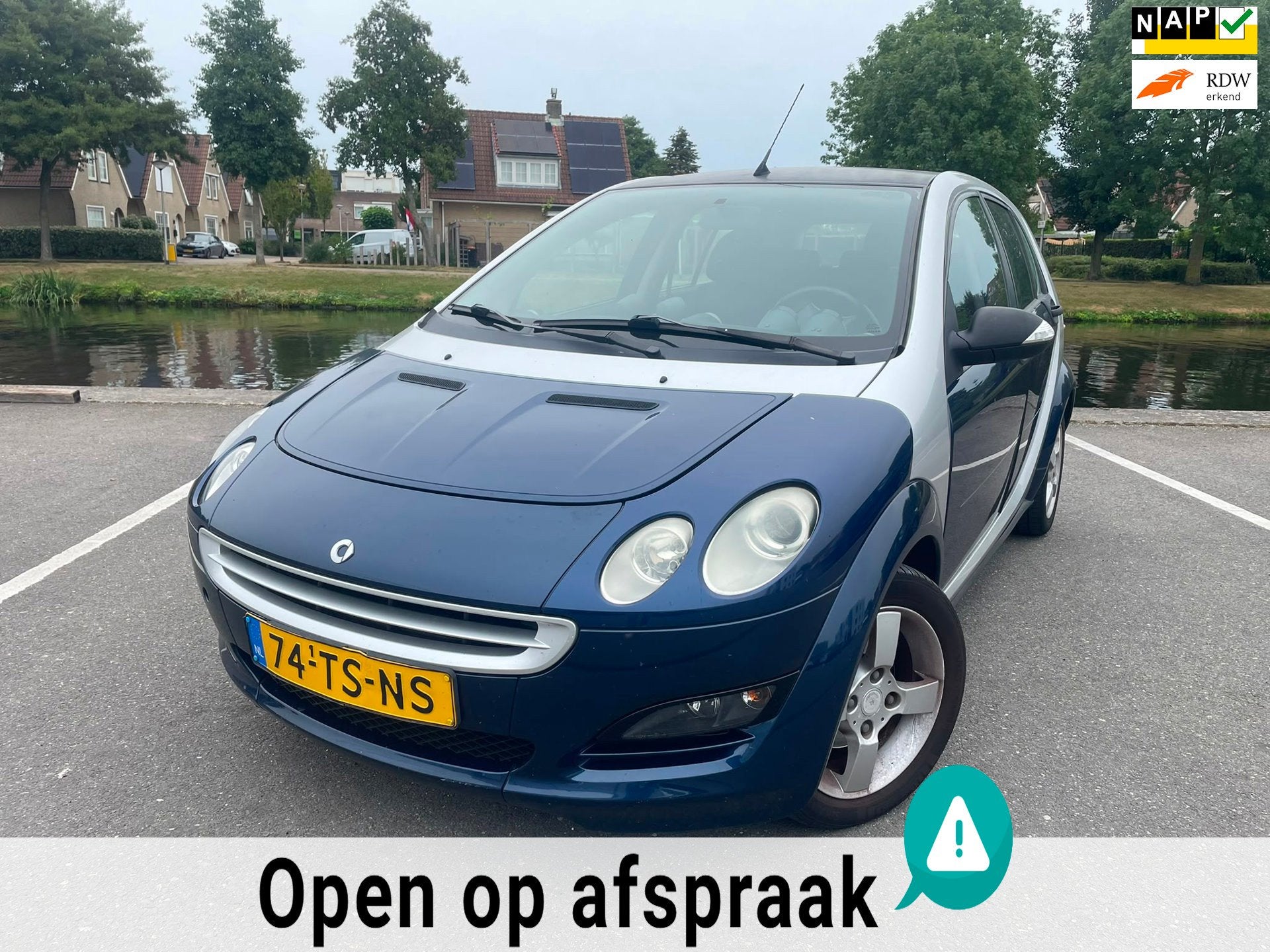 Smart Forfour 1.3 passion 5drs PANORAMADAK AIRCO LMV NAP, Auto's, Smart, Bedrijf, Te koop, ForFour, ABS, Airbags, Airconditioning