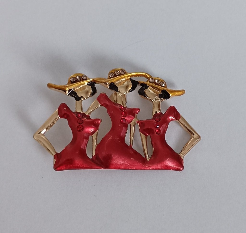 Mondaine dames broche, Overige materialen, 4 tot 7 cm, Overige kleuren, Nieuw