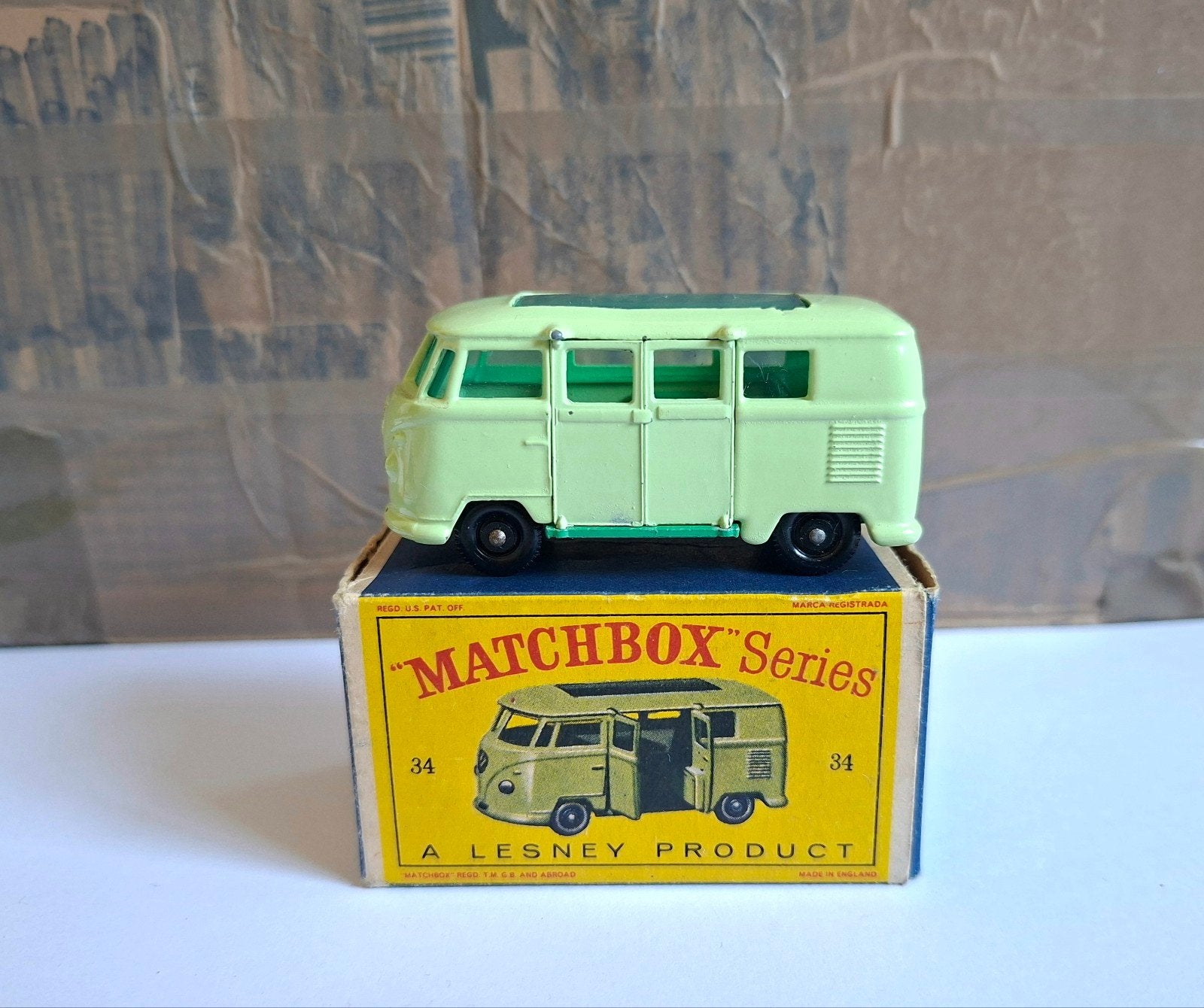 Matchbox 34 volkswagen camper, Hobby en Vrije tijd, Modelauto's | 1:87, Ophalen of Verzenden, Zo goed als nieuw, Auto, Matchbox