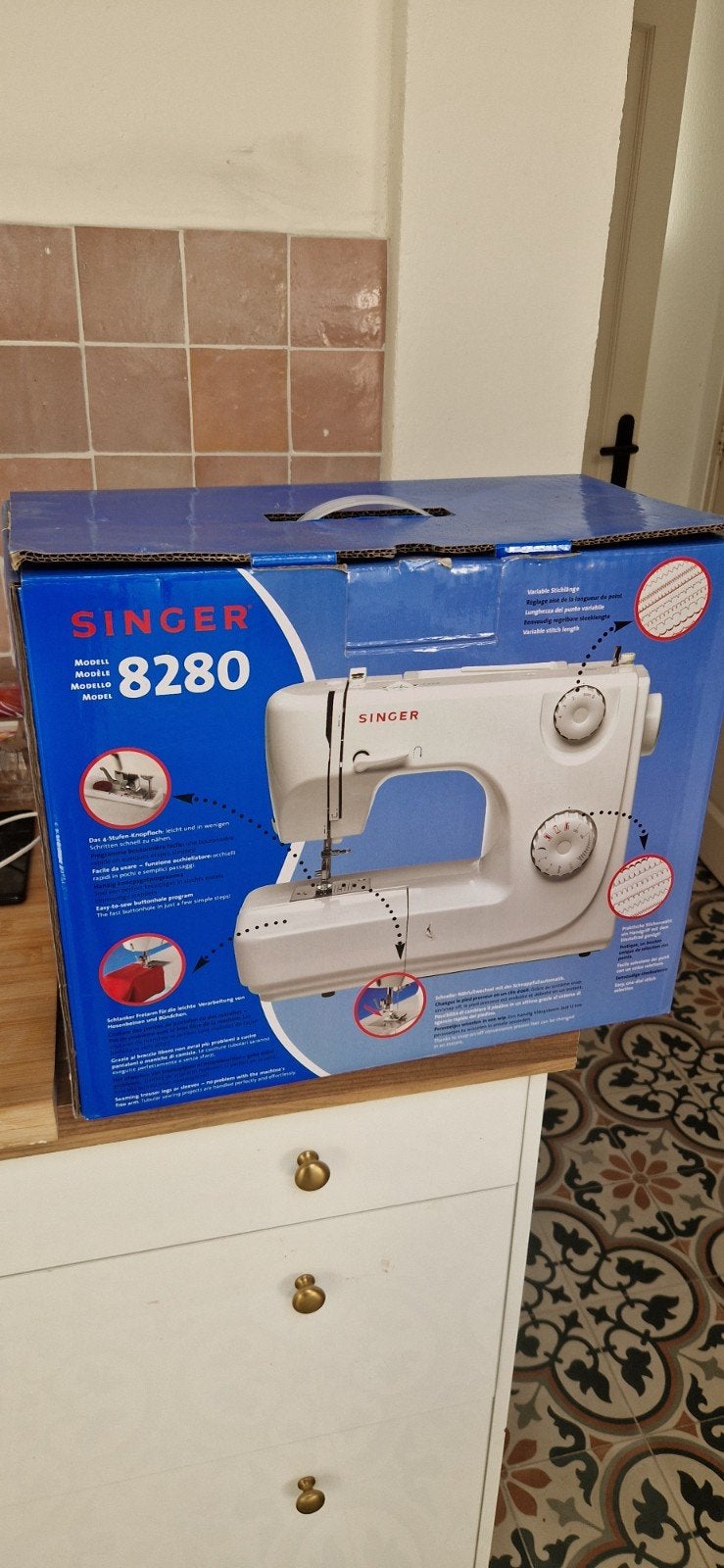 Singer 8280 Naaimachine, Ophalen, Zo goed als nieuw, Naaimachine, Singer