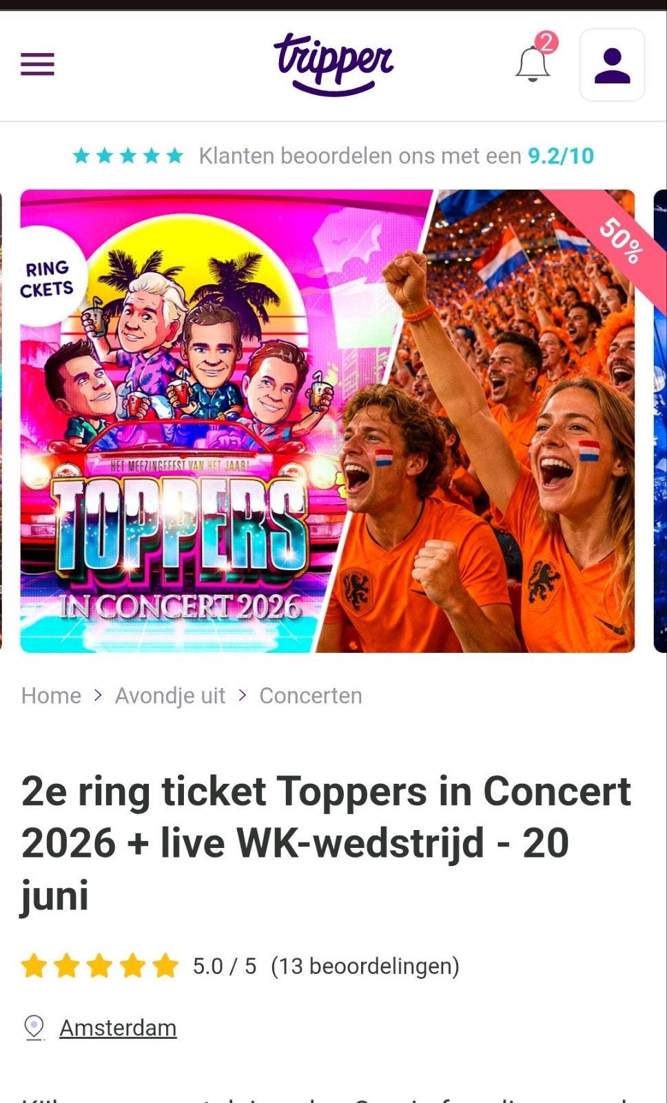 10 zitplekken 2e ring Toppers in Concert +live wk NL 20 juni, Tickets en Kaartjes, Concerten | Nederlandstalig, Drie personen of meer