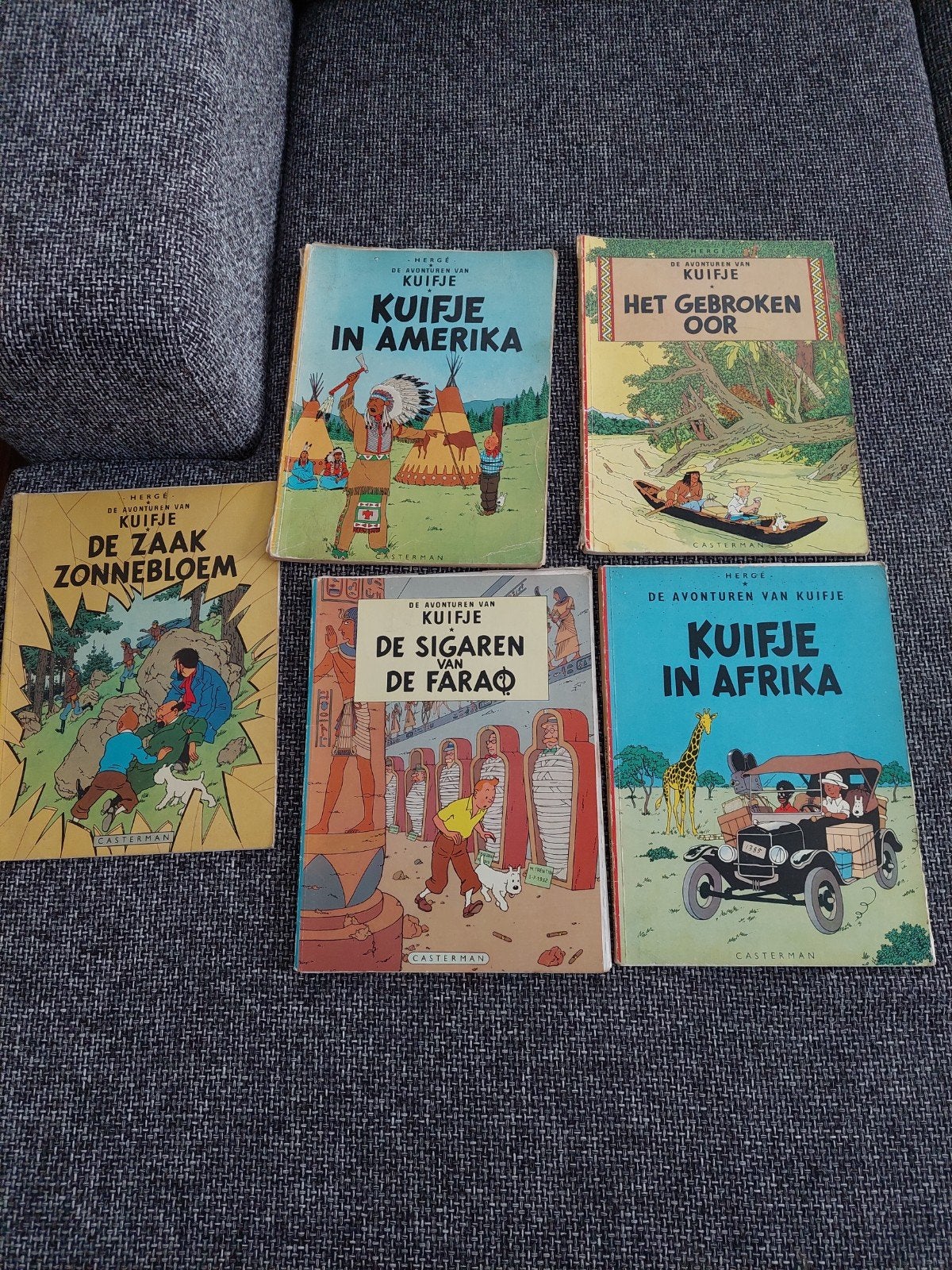 Kuifje stripboeken - 5 klassieke avonturen, Meerdere stripboeken, Ophalen, Gelezen, Hergé