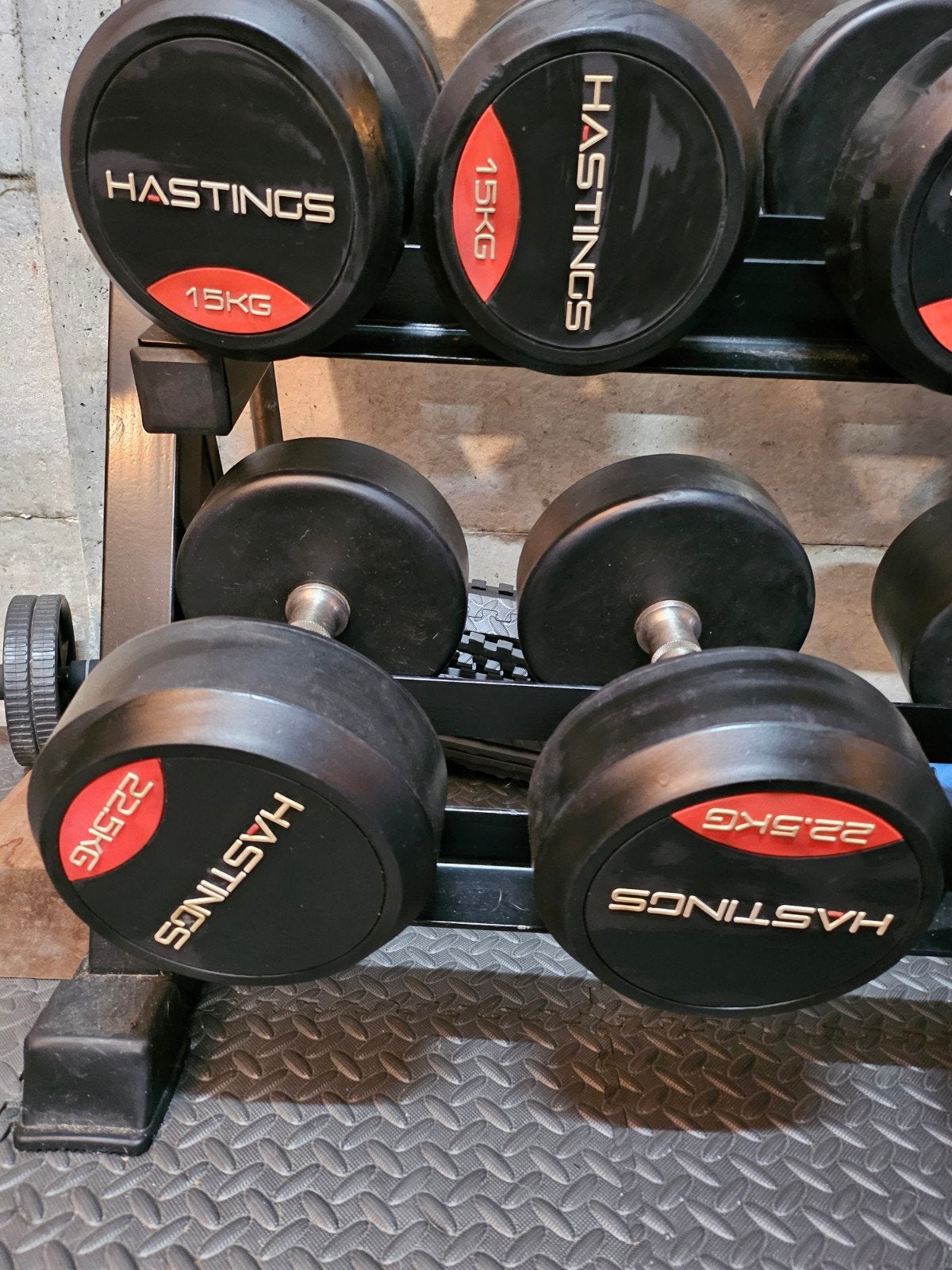 Hastings Dumbbells - 22.5kg, Ophalen, Gebruikt, Rug, Dumbbell