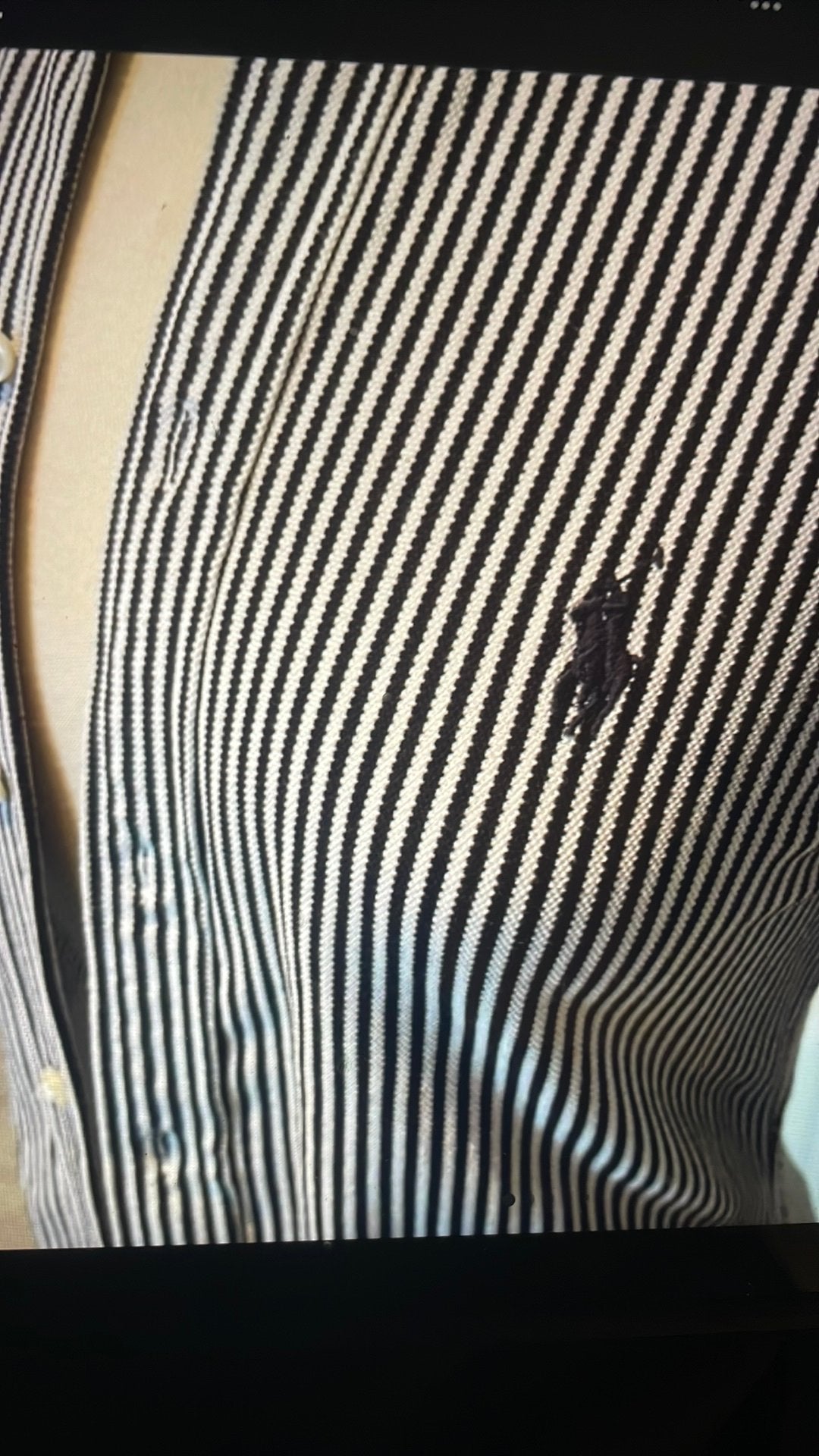 Ralph Lauren Polo Knit Oxford Slim Fit dames shirt M, Ophalen of Verzenden, Zo goed als nieuw, Zwart