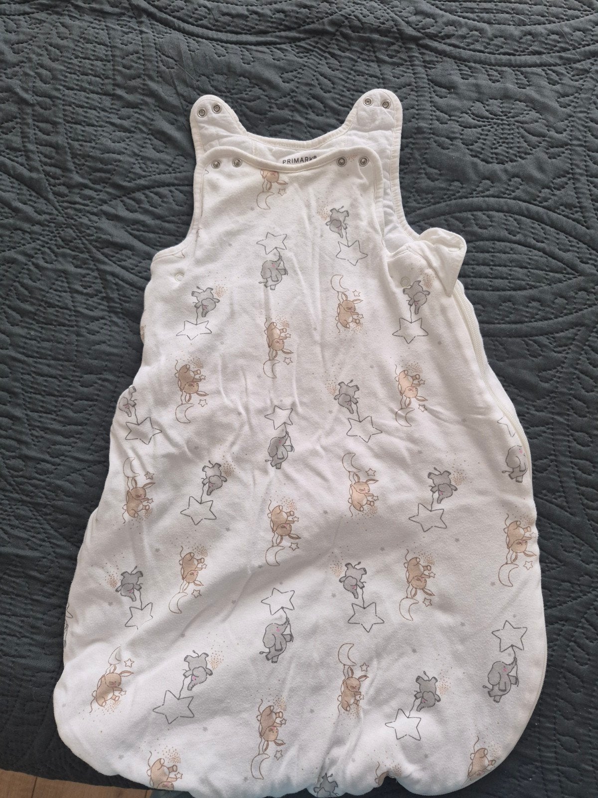 Primark Slaapzak 0-6mnd met schattige dierenprint, Ophalen, Wit, Slaapzak