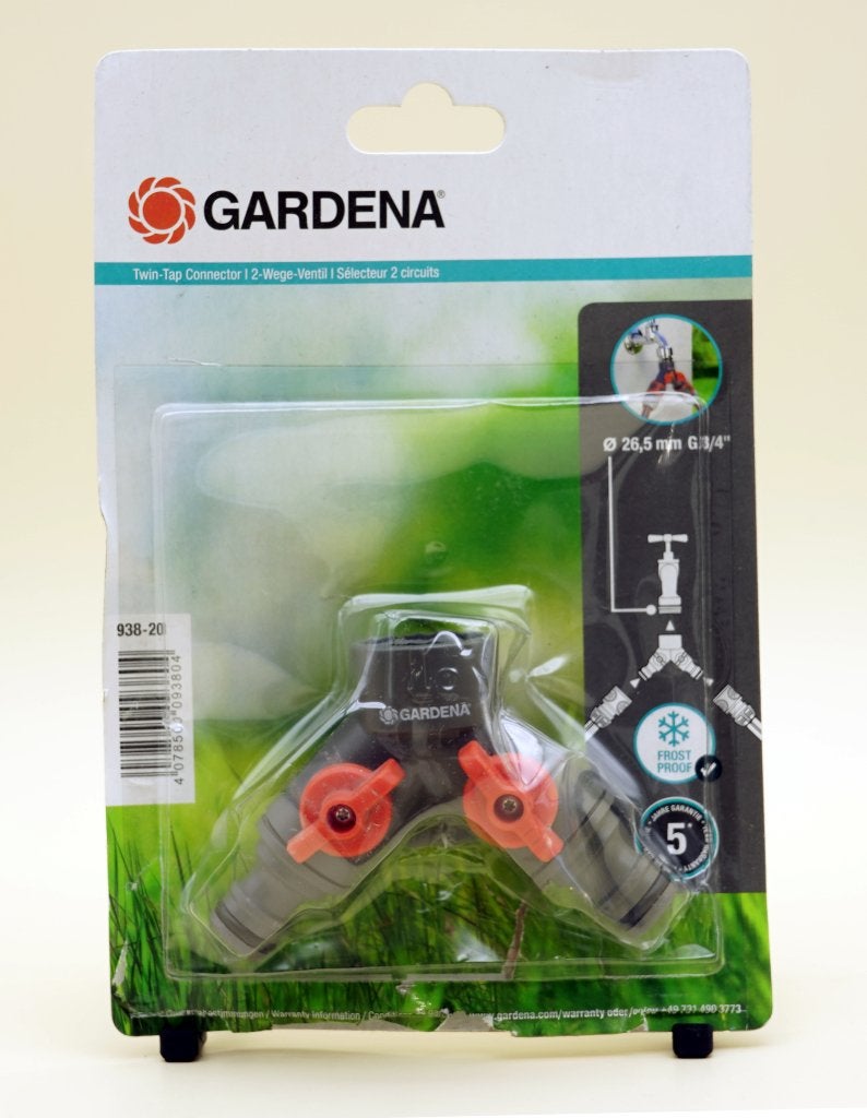 GARDENA 2-weg-waterverdeler (artikelnummer 938-20), Tuin en Terras, ., Ophalen of Verzenden, Zo goed als nieuw, Gardena