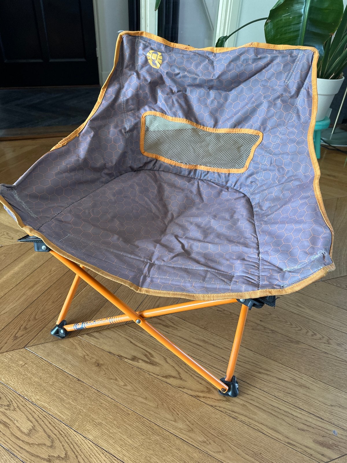 Opvouwbare campingstoel - Kickback, Caravans en Kamperen, Kampeermeubelen, Ophalen, Gebruikt, Campingstoel