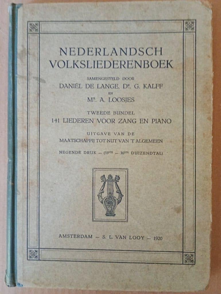 Nederlands Volksliederenboek 1e en 2e bundel, Ophalen of Verzenden, Diverse auteurs