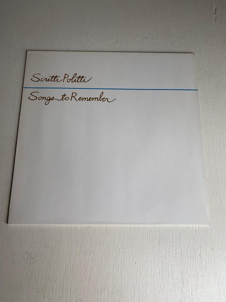 Scritti Politti - Songs To Remember & Cupid & Psyche- 2 LP's, Ophalen of Verzenden, Zo goed als nieuw, 12 inch