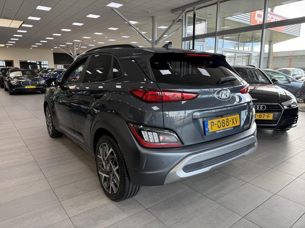 Hyundai Kona 1.6 GDI Hybrid 105PK Premium Automaat Lederen b, Auto's, Hyundai, Gebruikt, Euro 6, 2 kWh, Origineel Nederlands