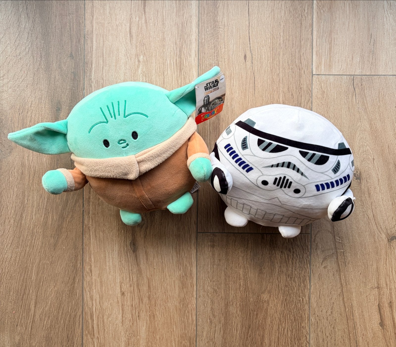 Star Wars Squishmallows: Grogu en Stormtrooper knuffels, Overige typen, Nieuw, Ophalen of Verzenden, Met label