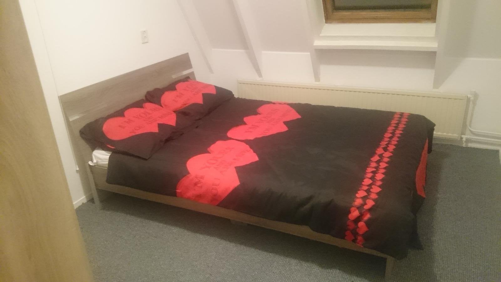 Bed, Huis en Inrichting, Ophalen, Gebruikt, 100 tot 150 cm, Eikenhout