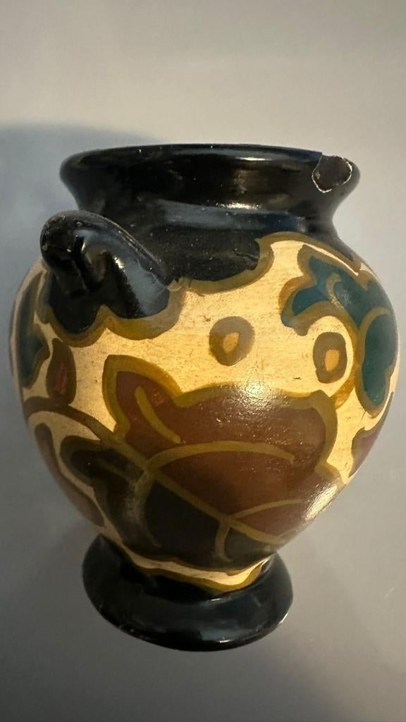 Gouds Plateel Vaas Arnhemse Fayencefabriek 1930, Antiek en Kunst, Ophalen of Verzenden