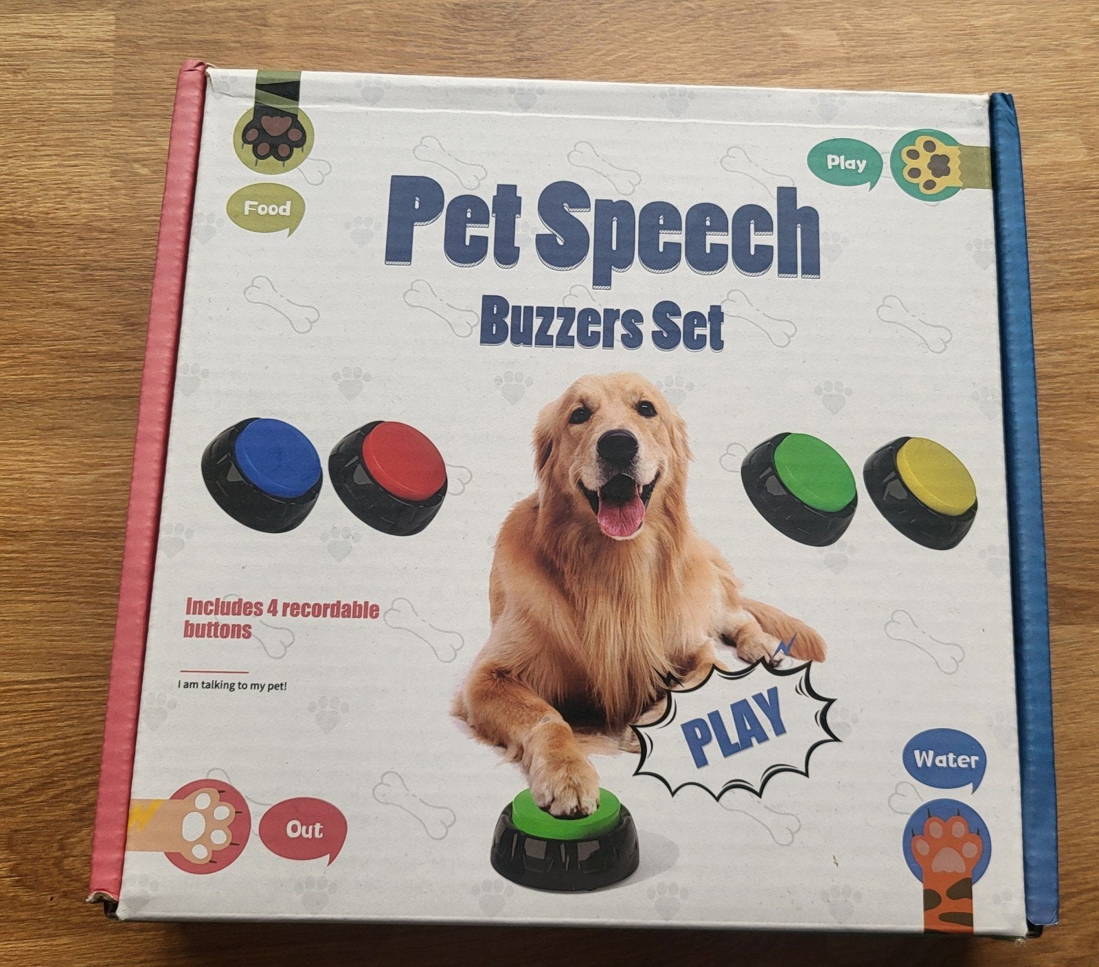 Dog speech buzzer buttons x4, Ophalen