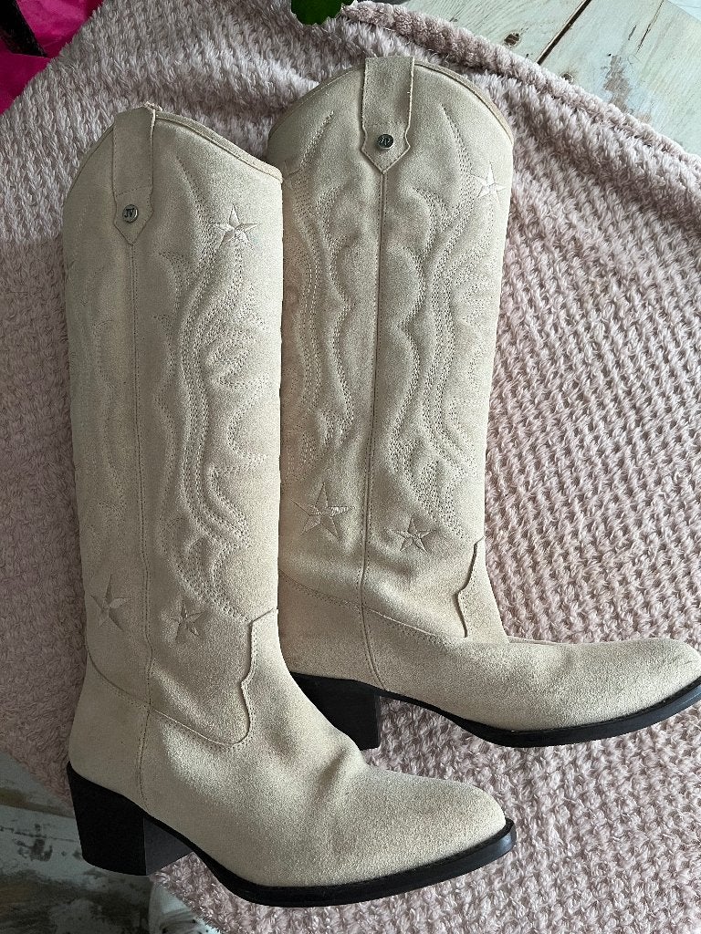 Mooie laarzen maat 37, Hoge laarzen, Beige, Ophalen of Verzenden, Josh V