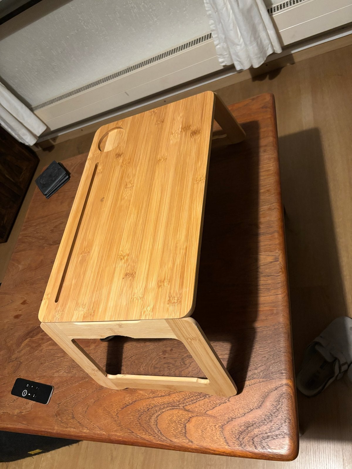 Bamboe laptoptafel / ontbijt op bed dienblad, Ophalen, Zo goed als nieuw