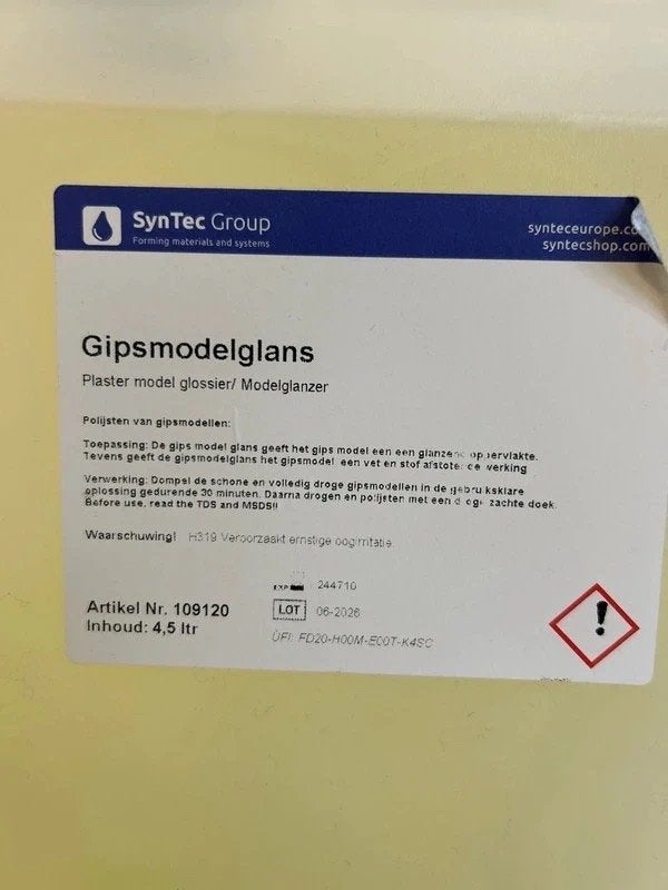4,5 liter gips modelglans, Nieuw, Ophalen of Verzenden, Knutselwerk, Transparant