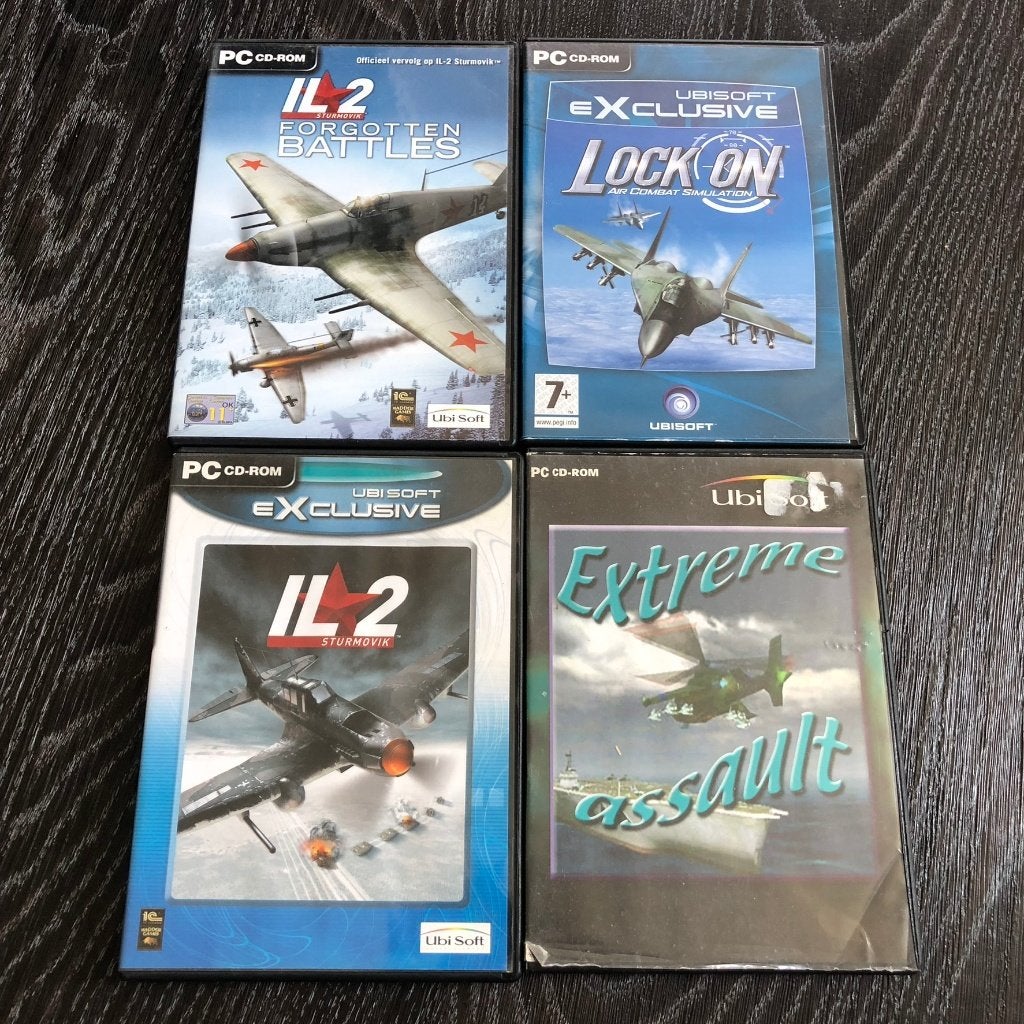 PC CD-ROM Games - IL2 en Lock On Vliegtuig Spellen, Spelcomputers en Games, Games | Pc, Gebruikt, 1 speler, Ophalen of Verzenden