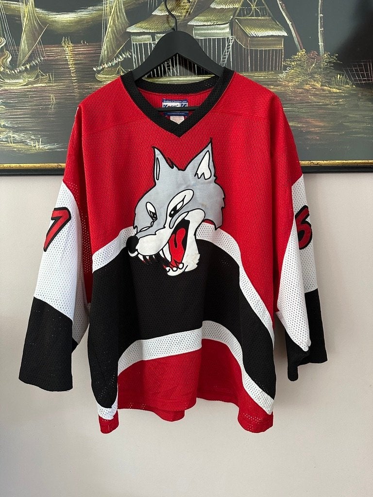 Sudbury Wolves vintage kobe jersey ice hockey shirt size XXL, Ophalen of Verzenden, Gebruikt, Kleding