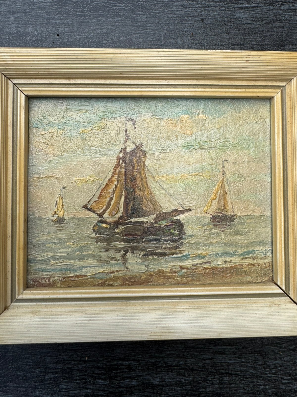 Klein schilderij L P Versteeg, Antiek en Kunst, Ophalen of Verzenden