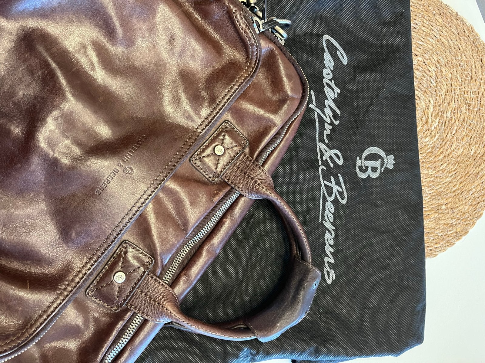 Castelijn & Beerens Firenze Laptoptas | Bruin 15,6” + tablet, Ophalen of Verzenden, Gebruikt, Overige typen