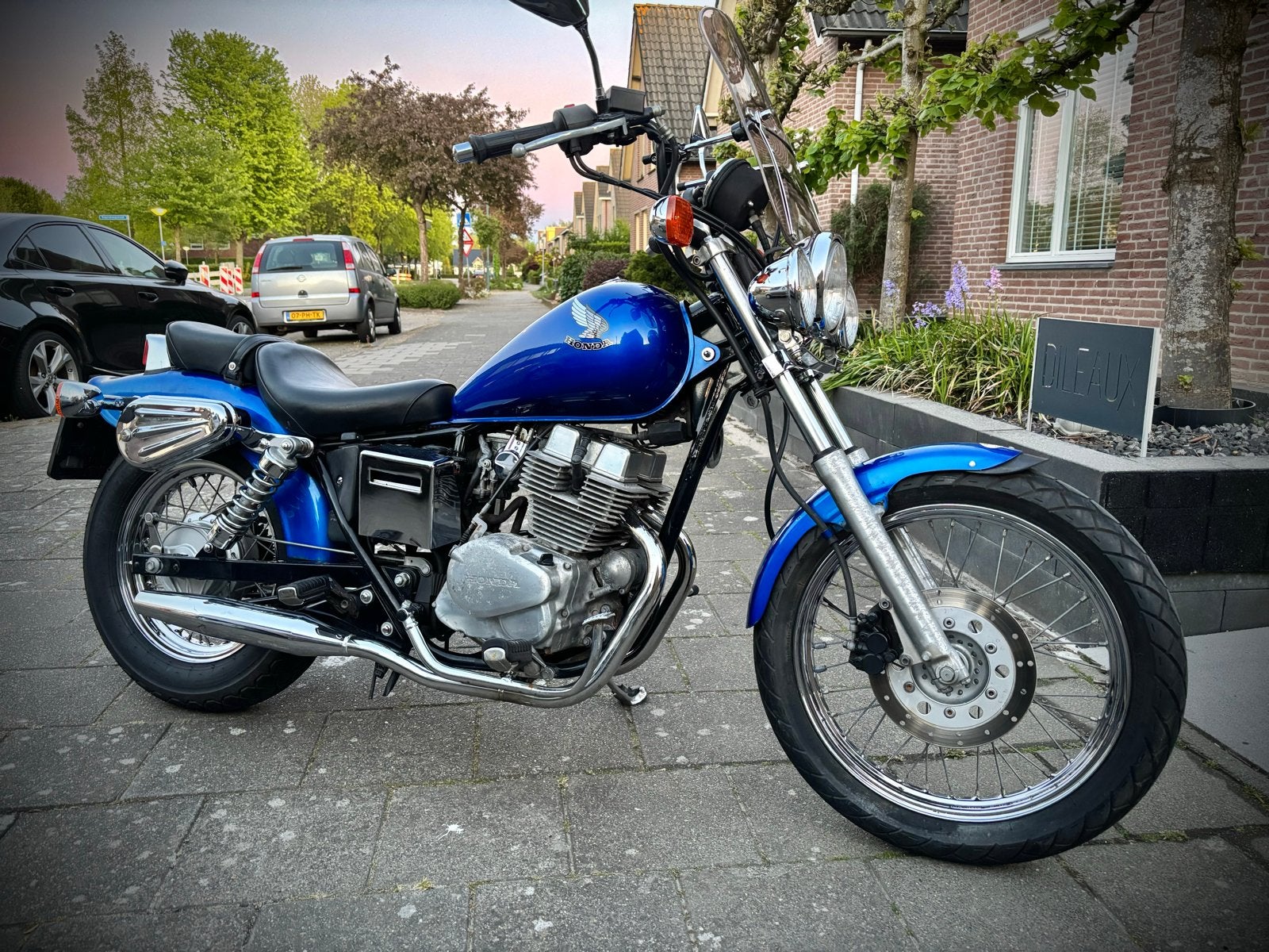 Honda Rebel 250 CMX250C - Blauw - Chopper, Motoren, Motoren | Honda, 2 cilinders, Chopper, Gebruikt, Particulier
