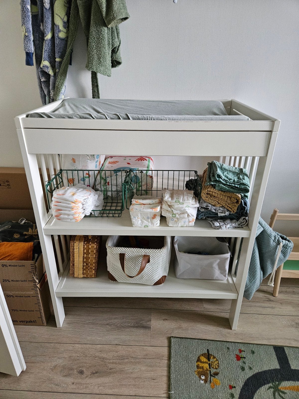 Witte commode, Ophalen, Gebruikt, 50 tot 70 cm, 75 tot 100 cm