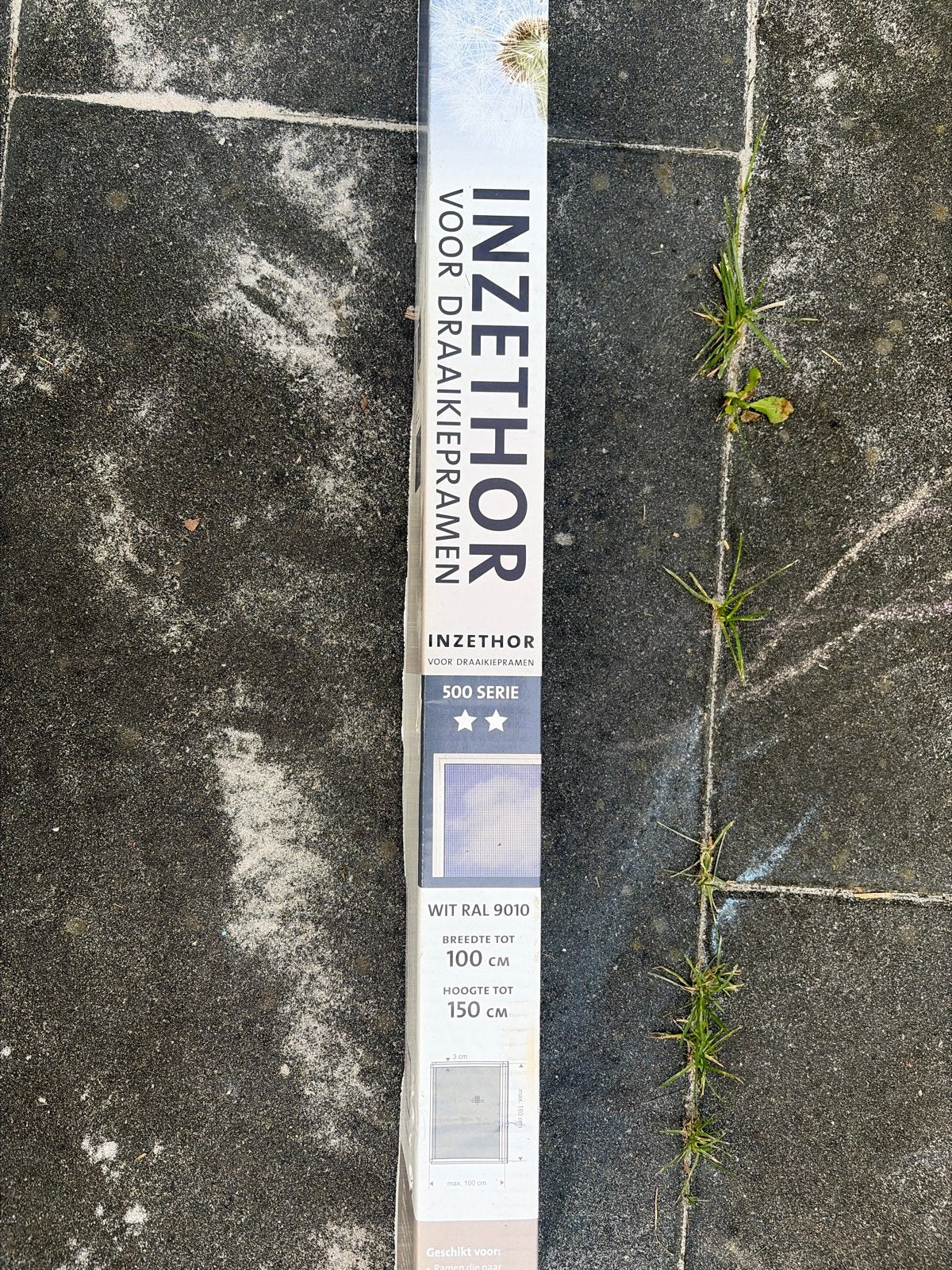 Inzethor voor draaikiepramen - Wit RAL 9010, 80 tot 100 cm, Hordeur, Minder dan 200 cm, Nieuw
