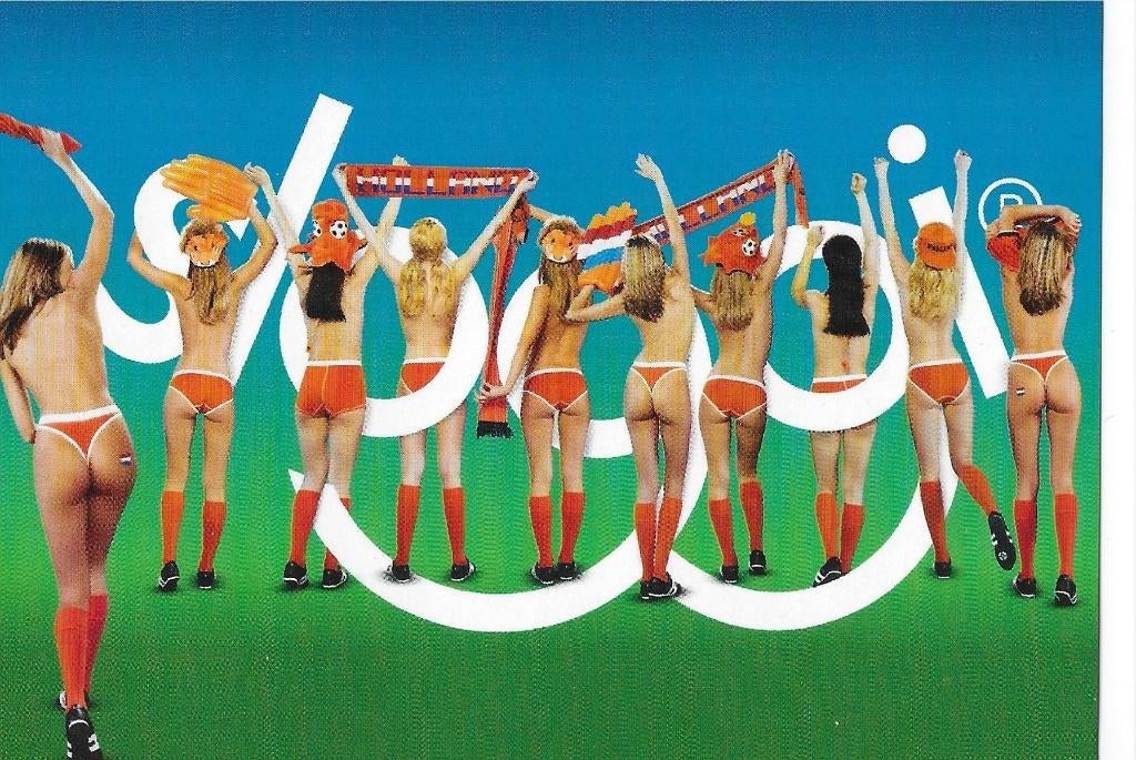 Sloggi-blote billen dames steunen Ned. Elftal 2004 -, Verzamelen, Ansichtkaarten | Themakaarten, Verzenden, 1980 tot heden, Ongelopen