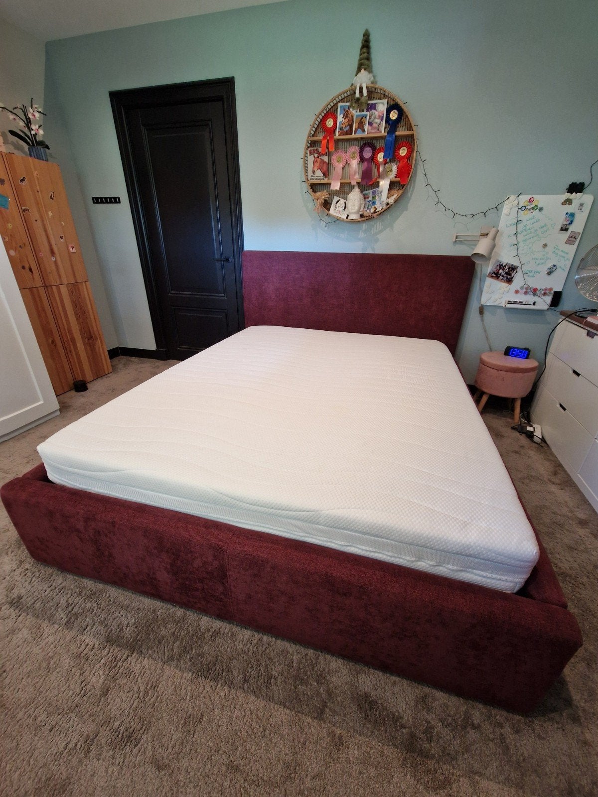 Goossens bed 160 x 120 met matras en opbergruimte, Huis en Inrichting, Tweepersoons, Ophalen of Verzenden, Zo goed als nieuw, 200 cm