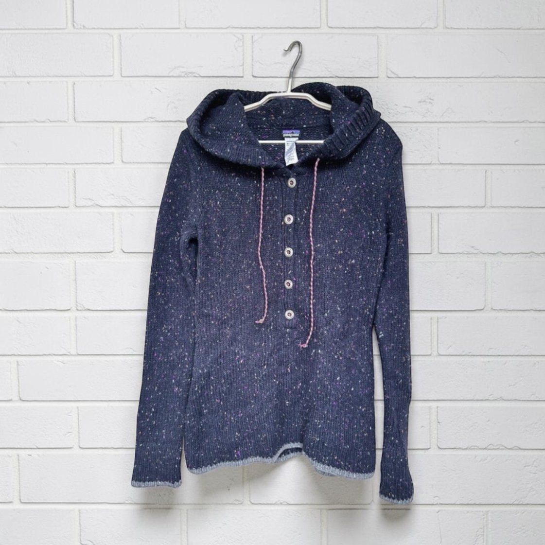 Patagonia Trui Maat S Donkerblauw Ranchito Hoodie Spikkels, P, P, P, Zo goed als nieuw