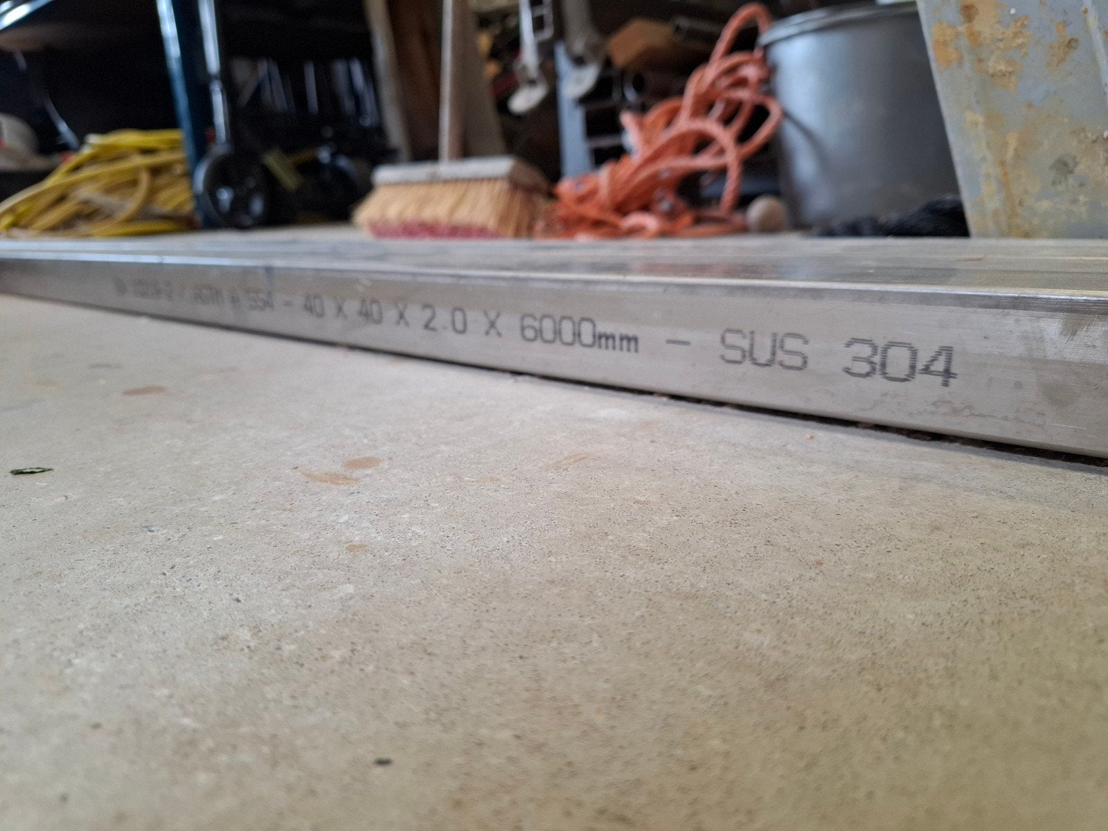 RVS 304 Kokerprofiel 40x40x2x6000mm, Ophalen, Nieuw, Overige metalen