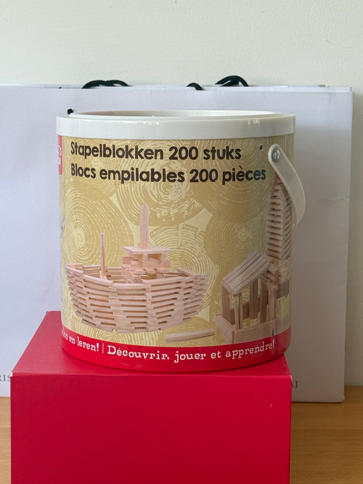 Playing Kids Stapelblokken 200 stuks, Ophalen of Verzenden, Zo goed als nieuw, Overige merken